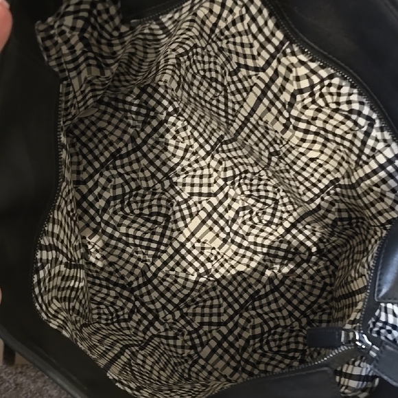 MCM Black Textured Tote and Pouch - Picture 7 of 16